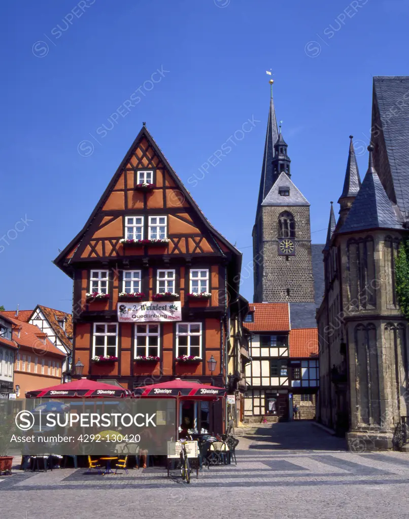 Deutschland, Marktplatz in Quedlinburg