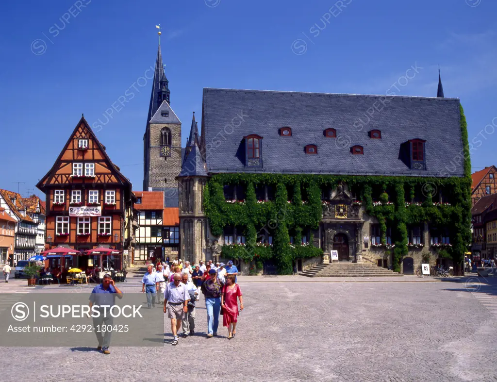 Deutschland, Rathaus in Quedlinburg
