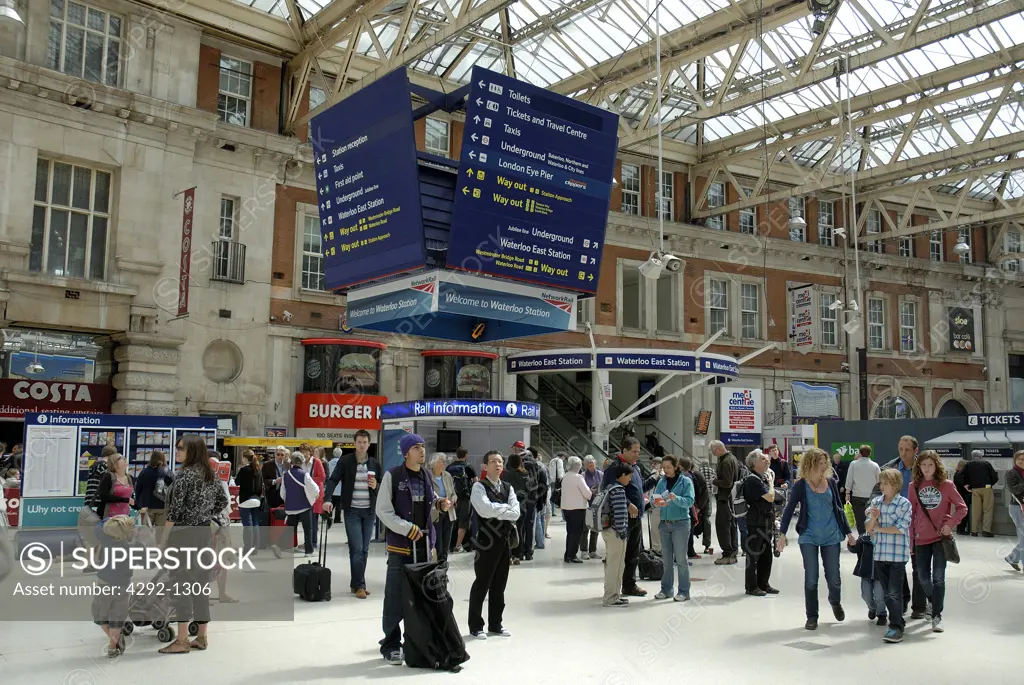 UK, England, London, Waterloo Station