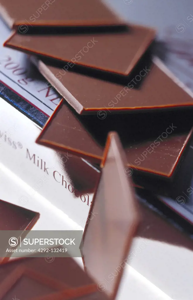 Chocolate Slices on a Box.