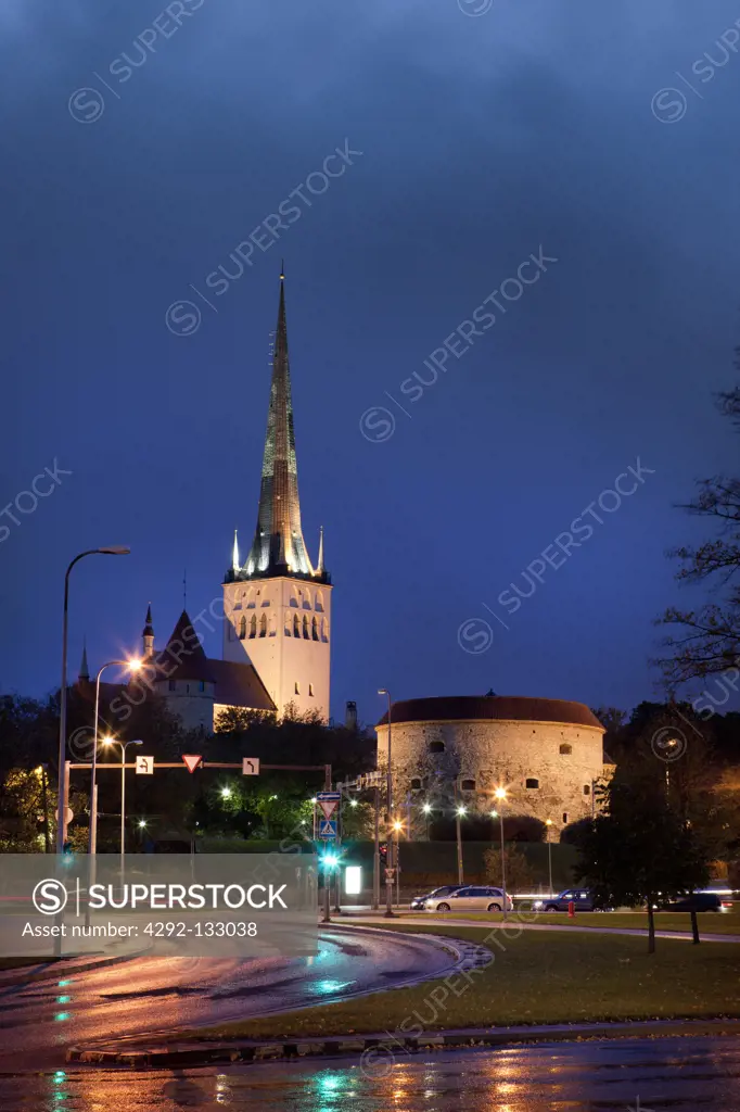 St Olaf Church and Fat Margharetain Tallinn