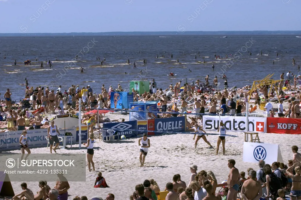 Beach Volley Competition in Pärnu Beach.