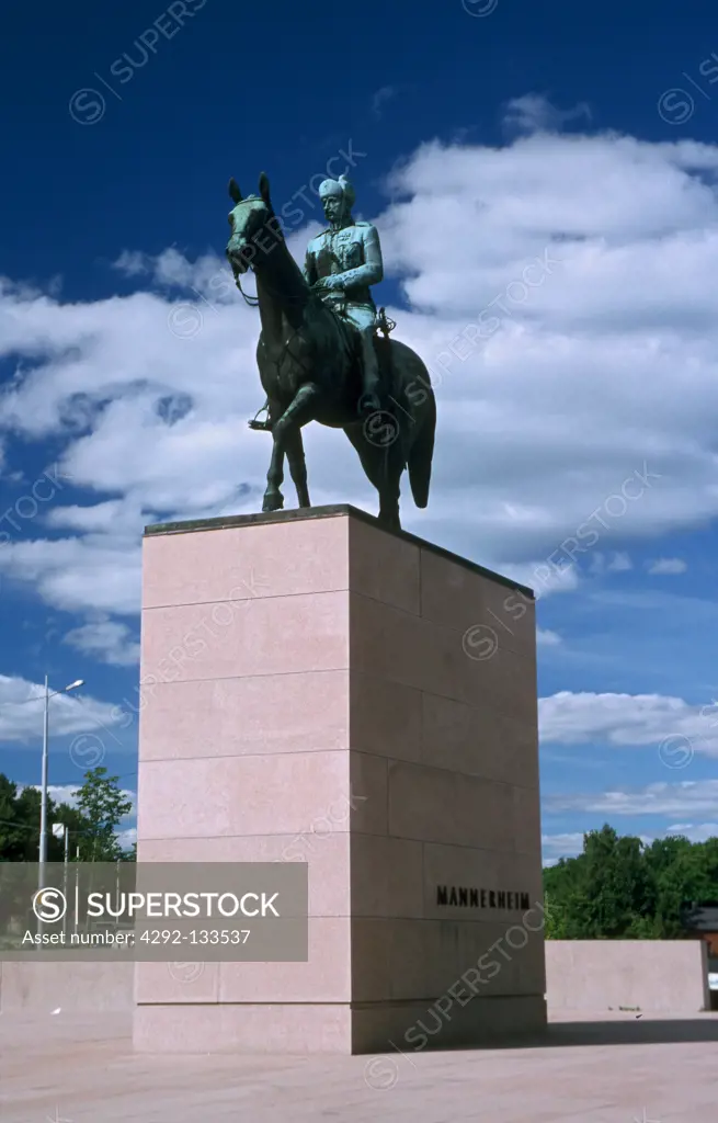 The Monument of Marshal Mannerheim in Helsinki.