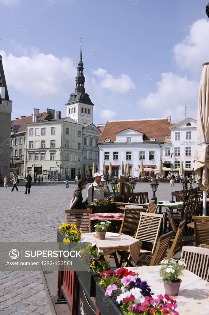 An Outdoors Cafe, Tallinn Town Hall Square