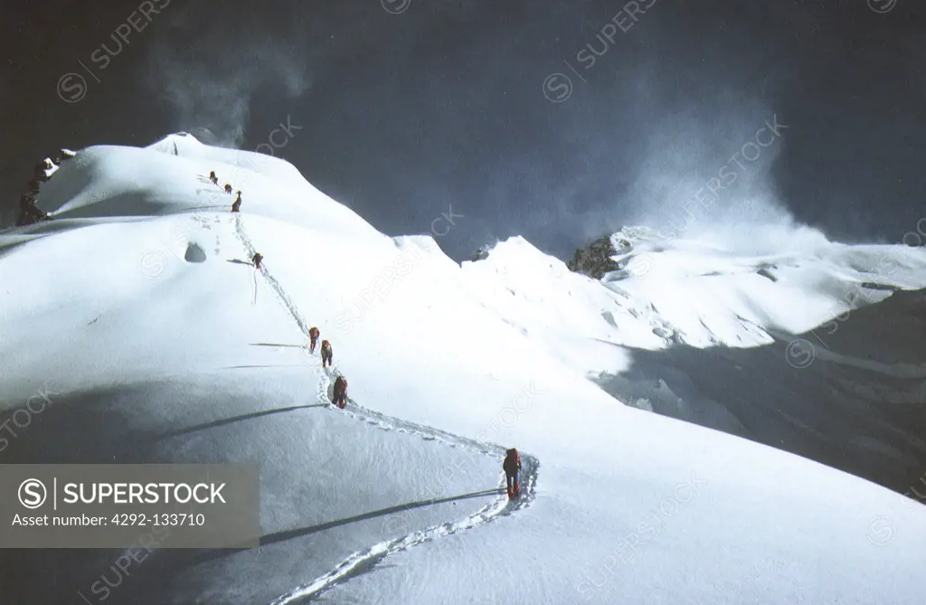 Alpinists Ascending