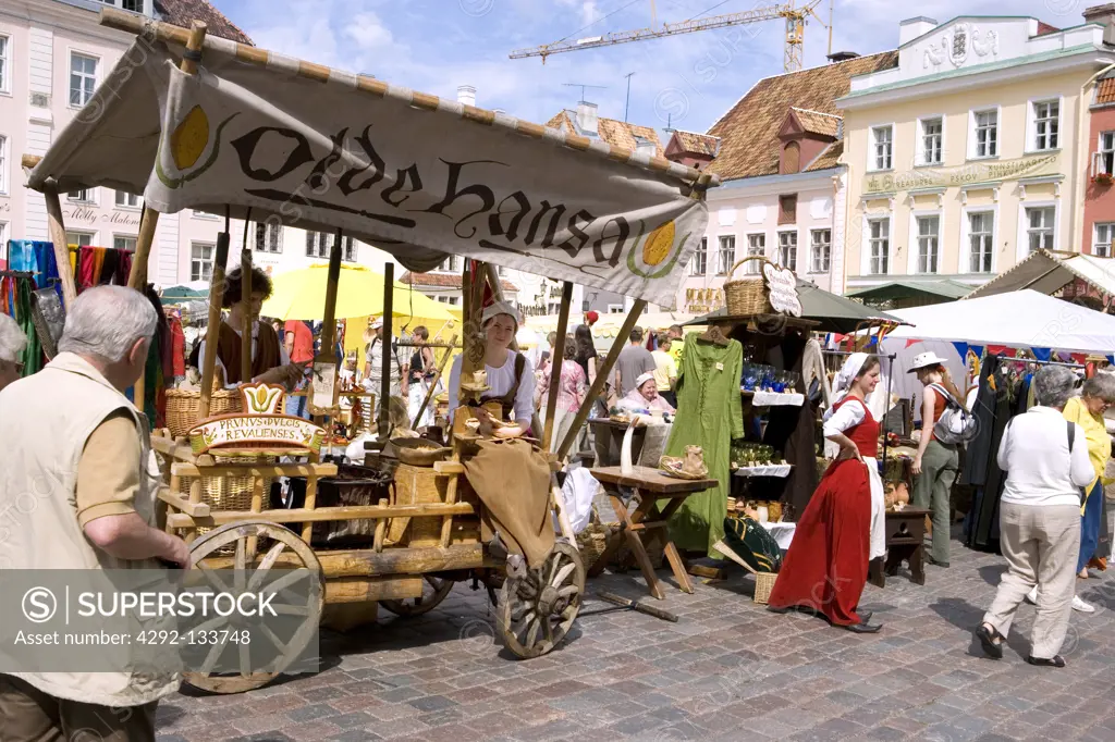Annual Handicraft Market in Tallinn Town Hall Square