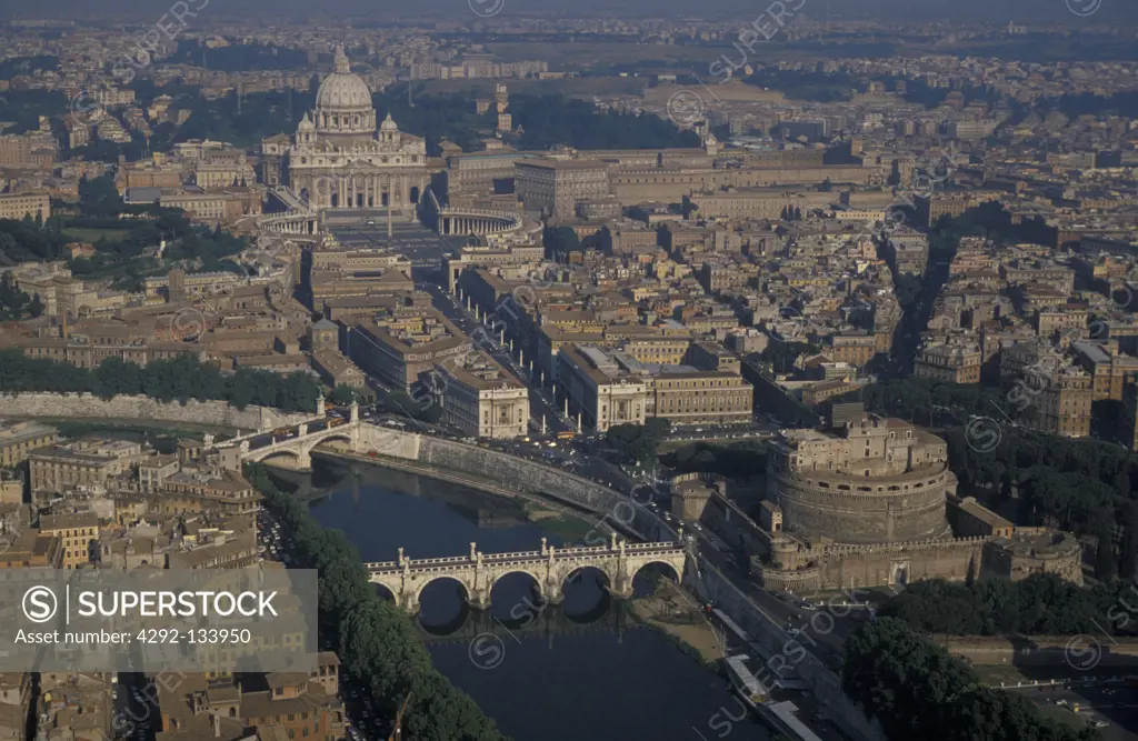 Lazio, Rome aerial view