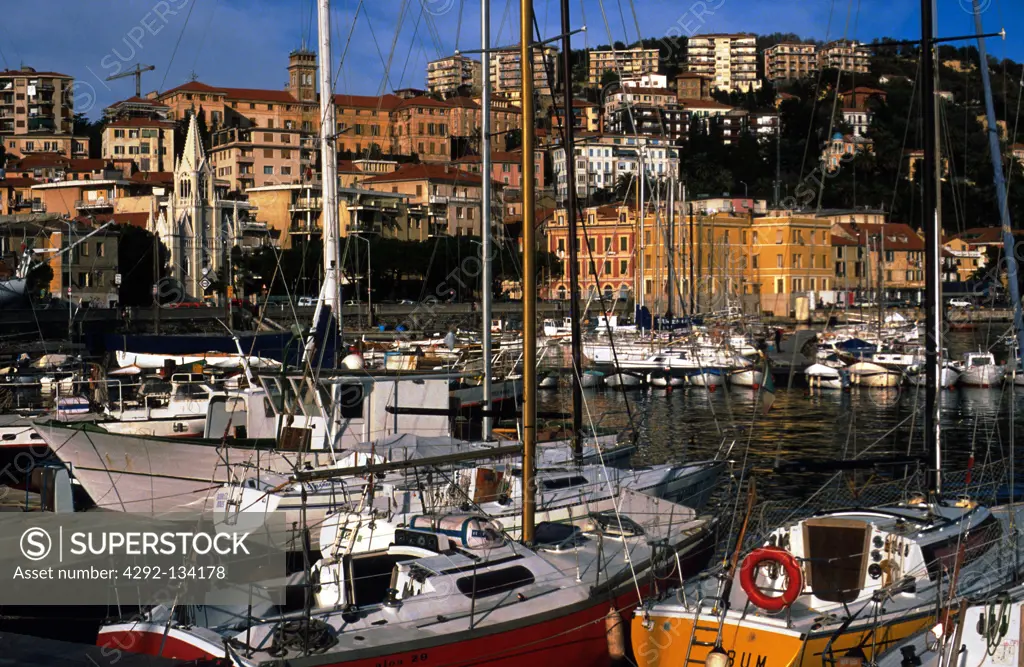 Liguria, Imperia, Porto Maurizio, the harbour