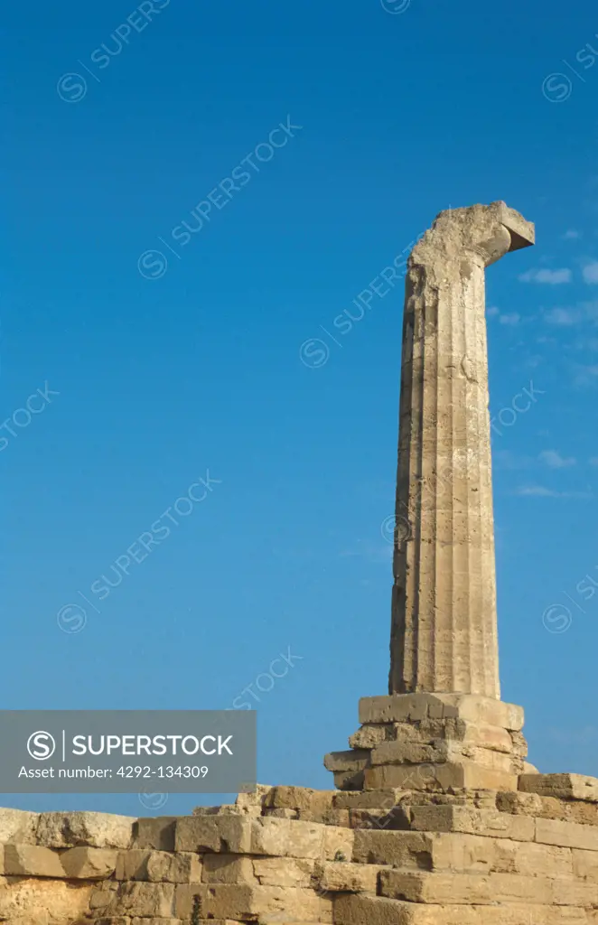 Calabria, Crotone. Ruins, column