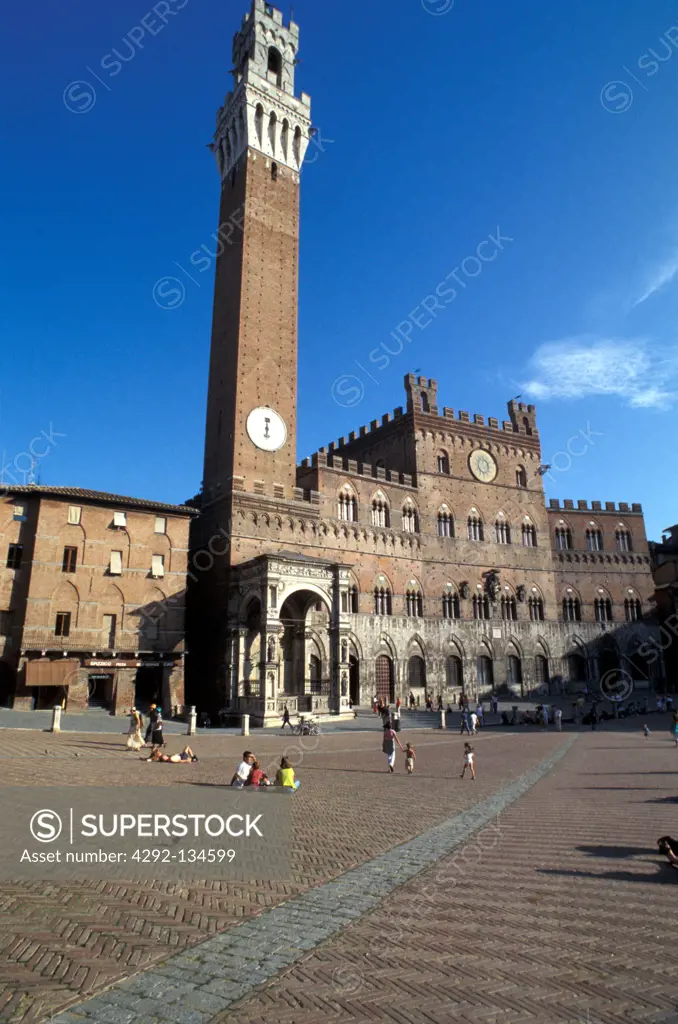 Tuscany, Siena, Piazza del Campo