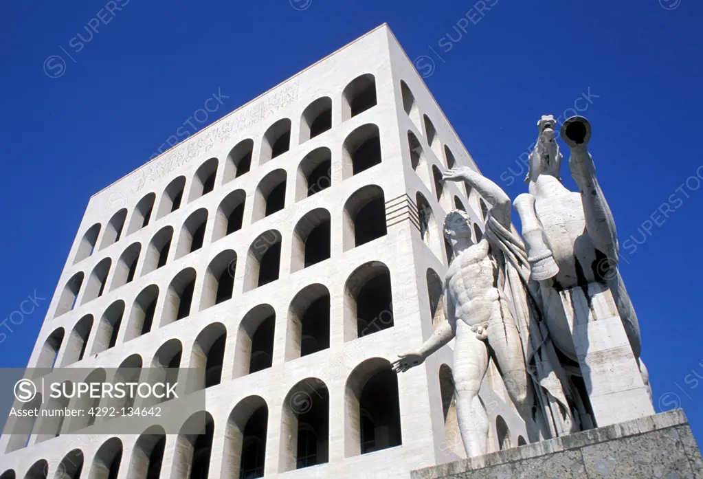 Lazio, Rome, Eur district, ""Palazzo della Civiltà""