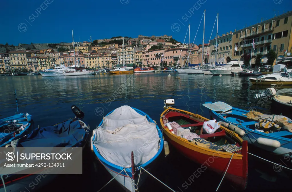 Tuscany, Elba Island. Harbour, Sea, Boats