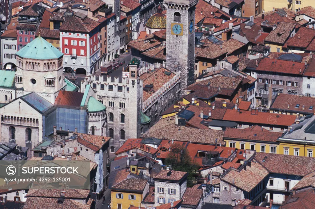 Trentino Alto Adige, Trento, aerial view