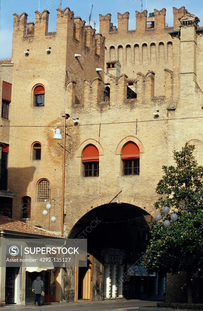 Italy, Emilia Romagna, Ferrara, the old city walls