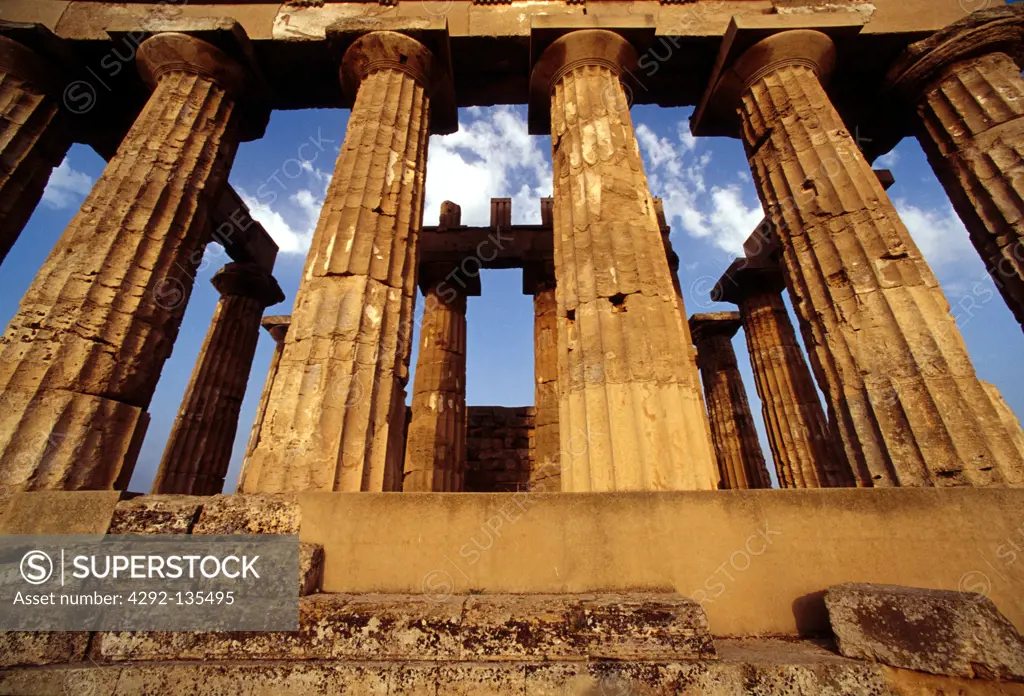 Sicily, Selinunte, the ruins of the Tempio E