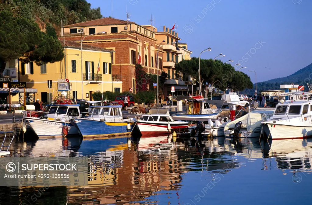 Tuscany, Elba Island, porto azzurro. Tha harbour