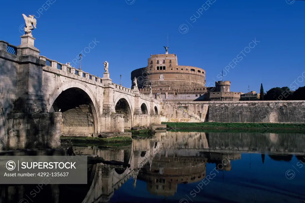 Lazio, Rome, The harbour of Sant'Angelo Castle