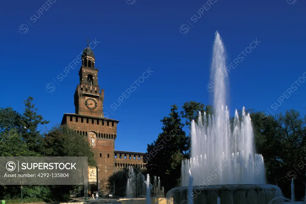 Lombardy, Milan. Castello Sforzesco
