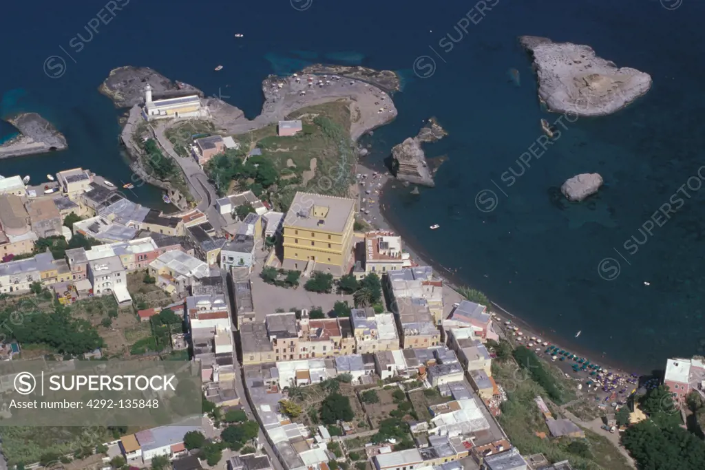 Lazio, Ventotene Island, Aerial view