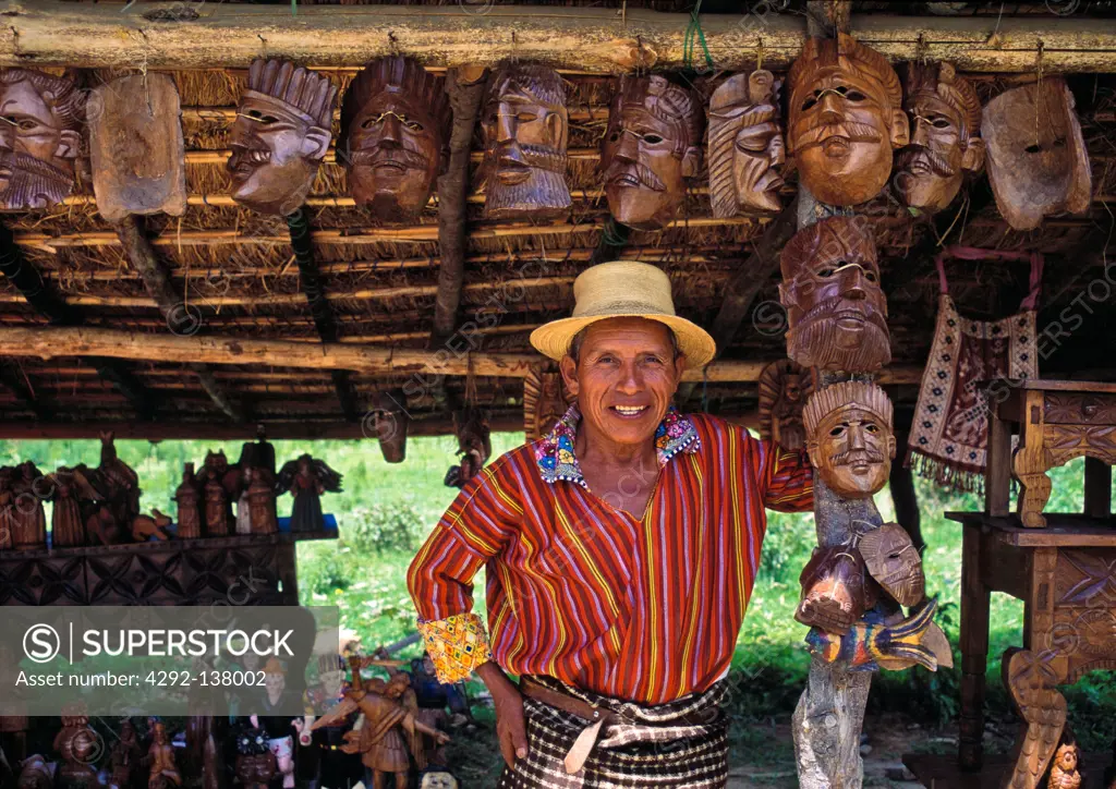 Guatemala, Todos Santos, souvenir shop
