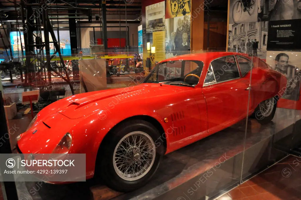 Italy, Emilia Romagna, Bologna, a Maserati car at Museum of the Industrial Heritage