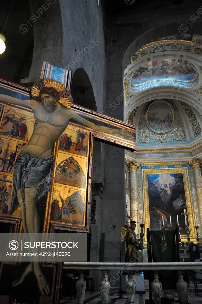 Pistoia, Italy, crucifix at San Zenos Cathedral