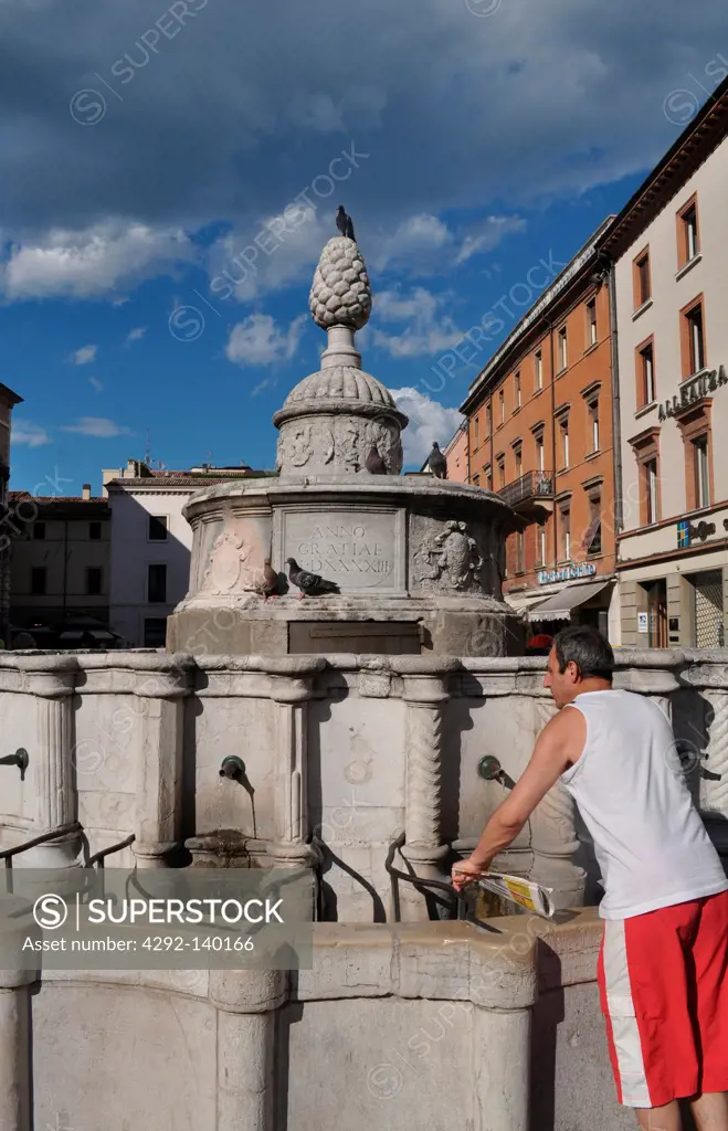 Rimini, Italy, Piazza Cavour, Fontana della Pigna
