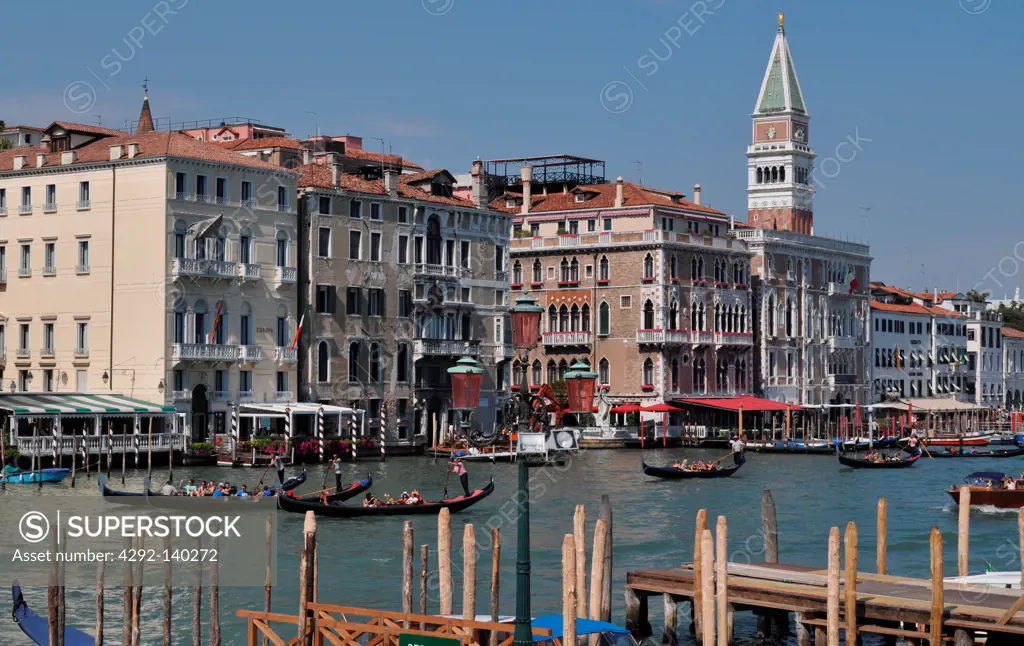 Venezia, Italy, the Canale di San Marco by the Basilica of Santa Maria della Salute