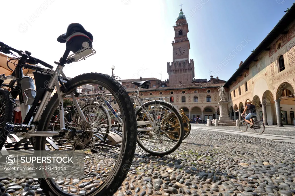 Italy, Lombardy, Vigevano, Ducale Square
