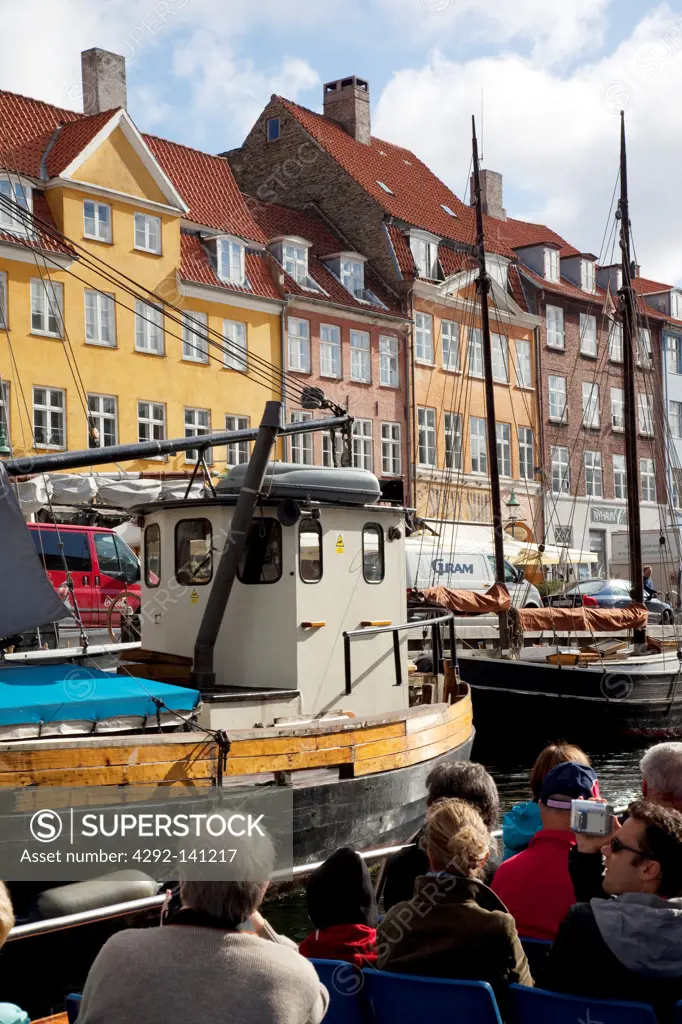 Denmark, Copenhagen, Nyhavn waterfront