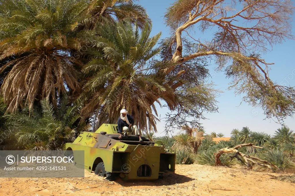 Old tank, Mourdi region, Chad