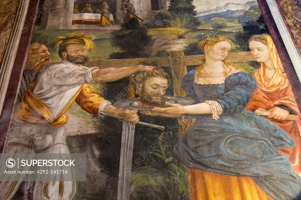 Fresco of Bernardino Luini, San Maurizio Maggiore monastery, Milan, Italy