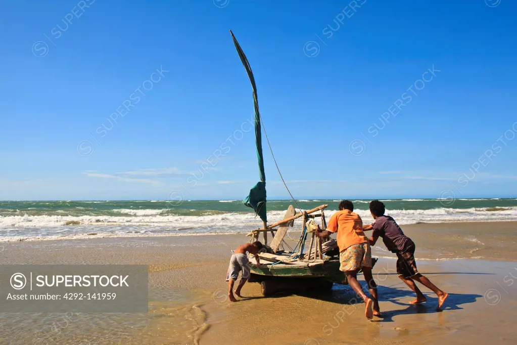 Brazil, Ceara State, Jeriocoacora, the beach