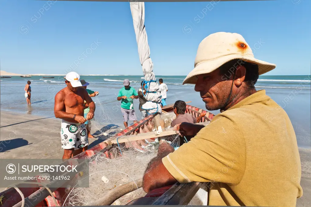 Brazil, Ceara State, Jeriocoacora, the beach