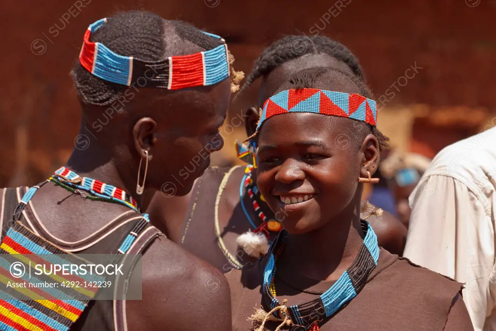 Africa, Ethiopia, Key Afar, Banna tribe girls