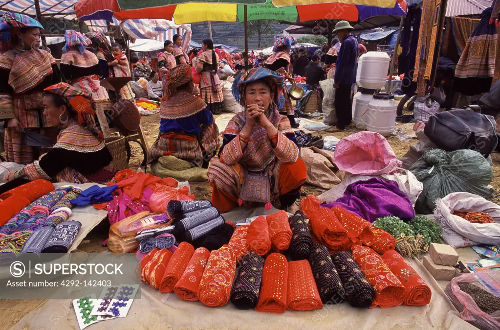 Asia, Vietnam, Can Cau market