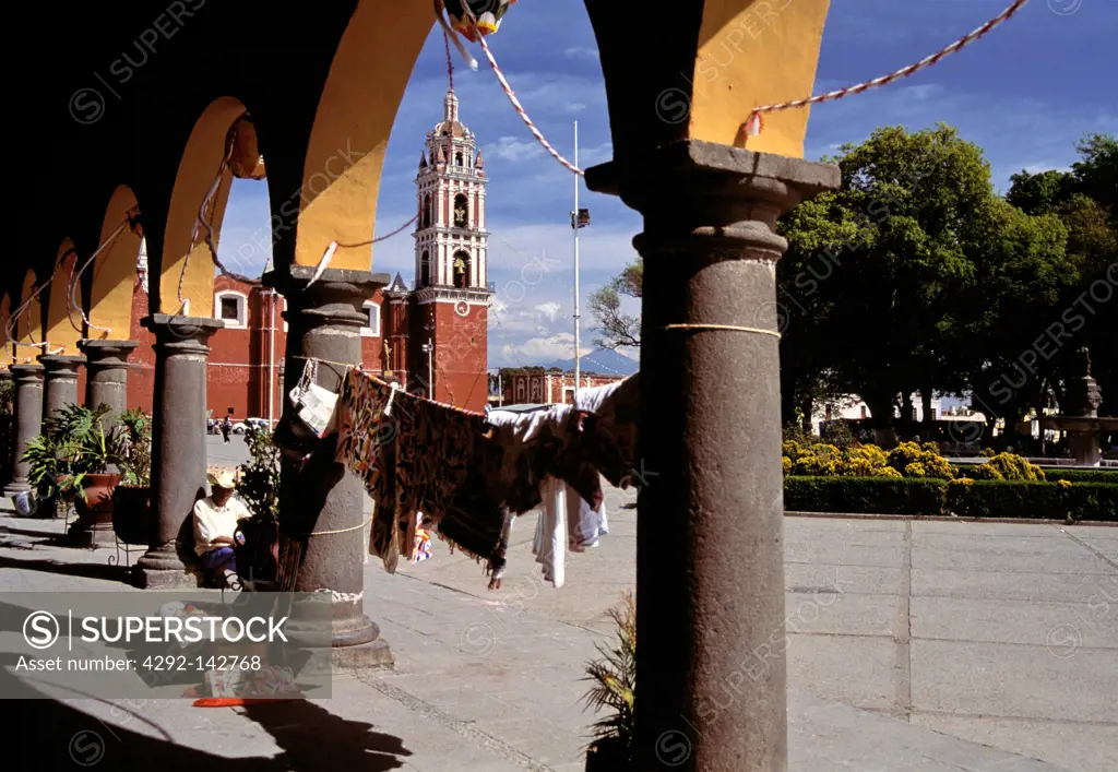 Plaza Mayor, Cholula, Puebla, Mexico