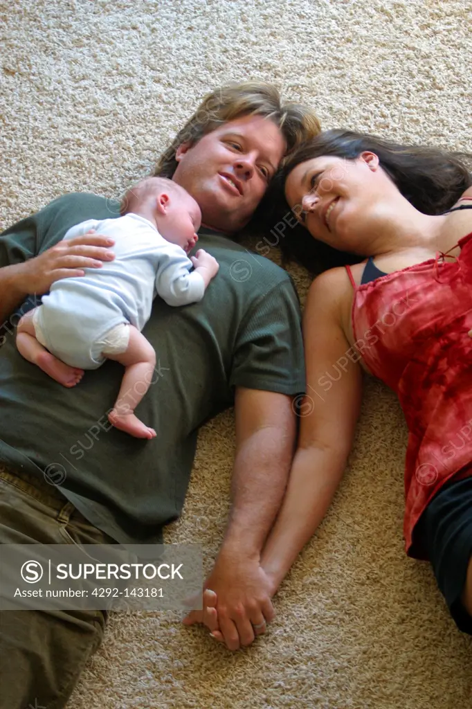 Young Couple with Newborn Son