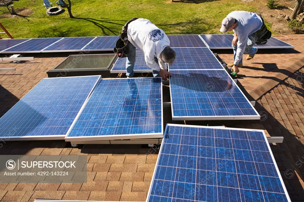 Solar Panel Installation on Home
