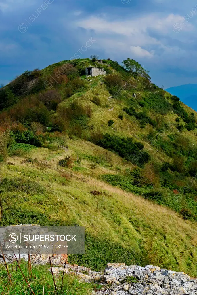 Italy, Liguria, Genoa, Righi hills, ruins of Forte Fratello Maggiore (Fratello  Maggiore Fort) - SuperStock