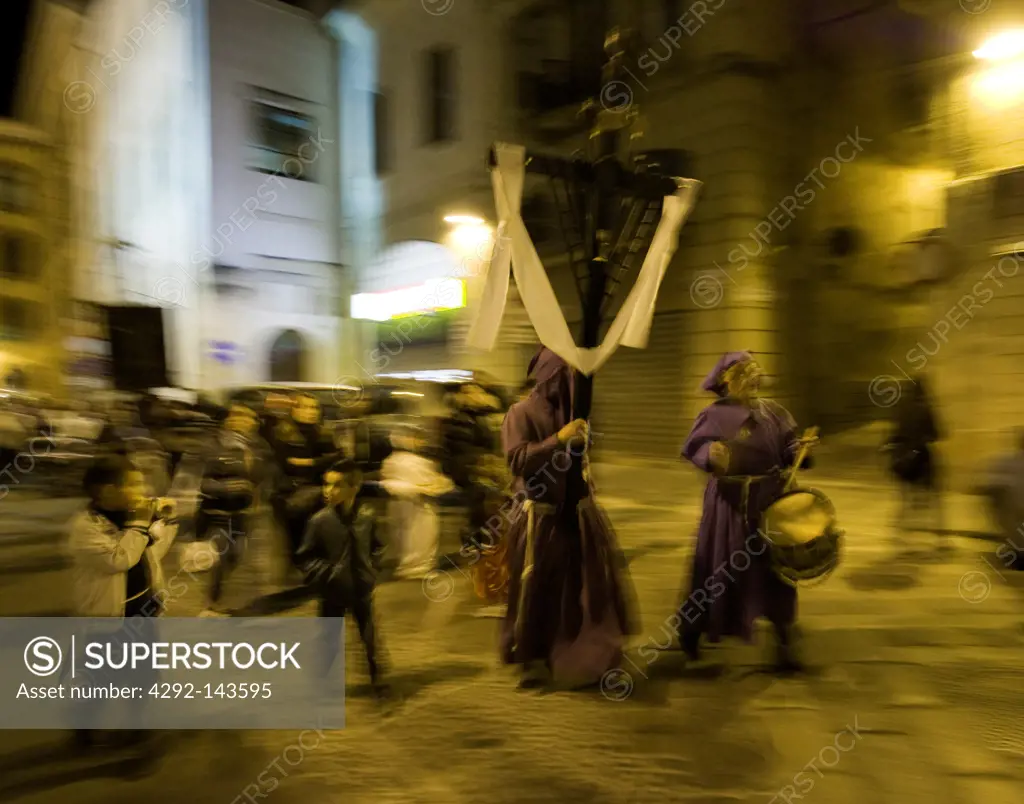 Italy, Sardinia, Sassari, Procession of Santissimi Misteri, the Holy Week