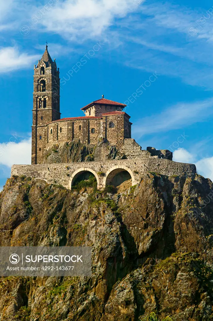 France, Auvergne, Le Puy En Velay, Auv, Haute Loire, Chapel Saint Michel D'Aiguilhe