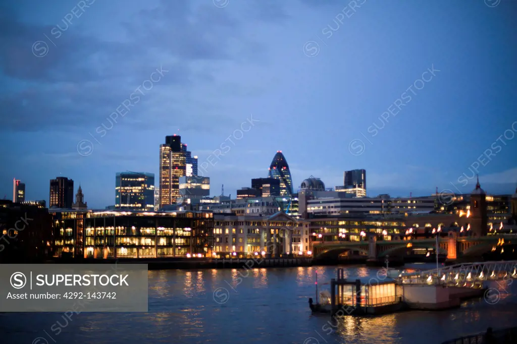 England, London, City of London Business Area Skyline