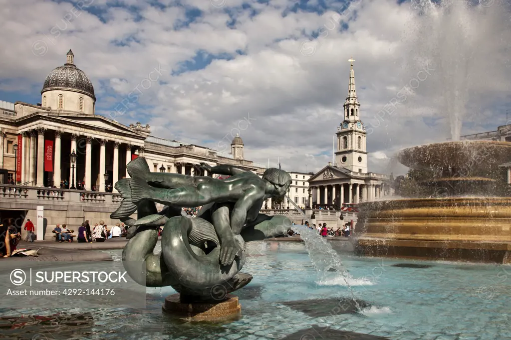 England, London, Trafalgar square