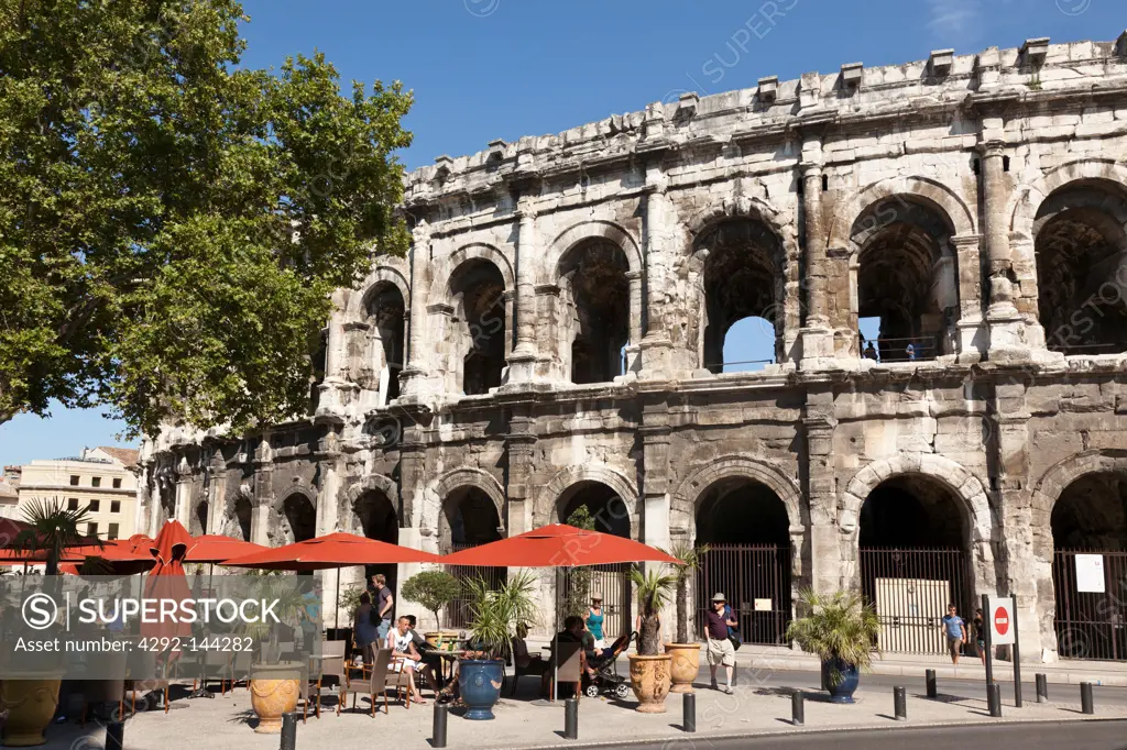 France, Languedoc-Roussillon, Nimes, arena