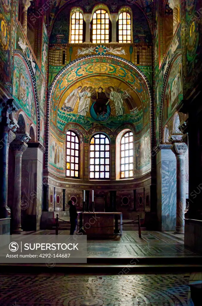 Italy, Ravenna, the mosaics of the San Vitale basilica