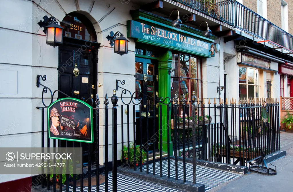UK, London, the Sherlock Holmes house and museum in Baker street