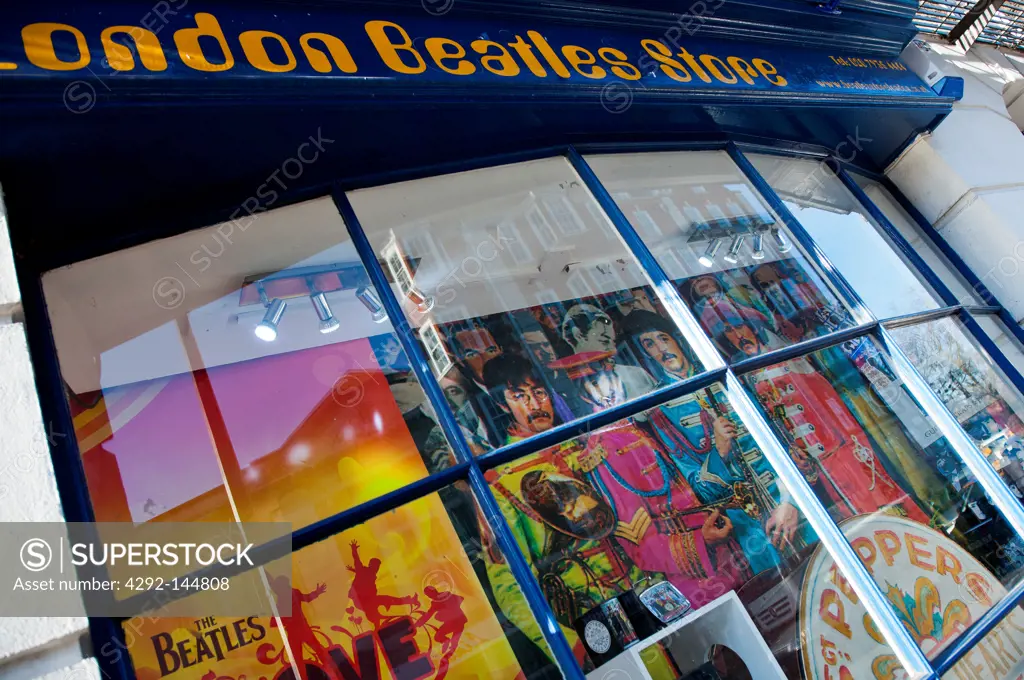 UK, London, the Beatles store in Baker street