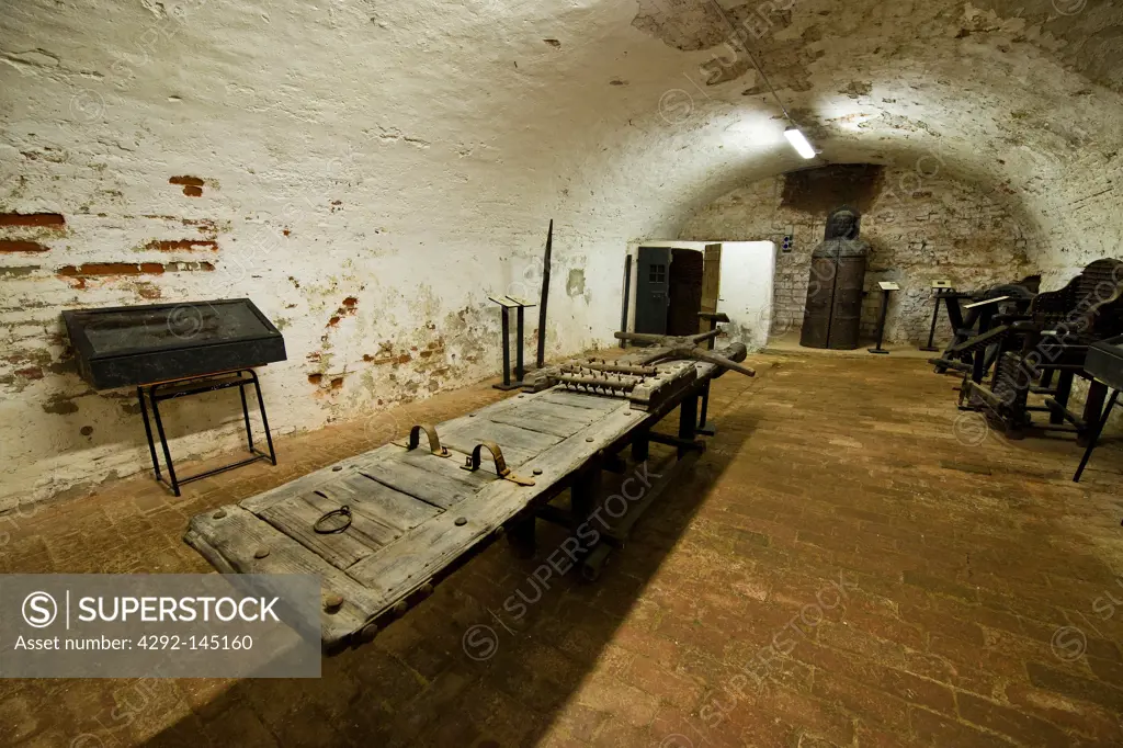Italy, Lombardy, Soncino, Sforza castle, torture chamber