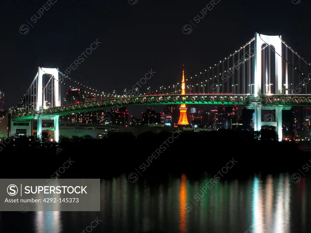 Japan, Honshu, Tokyo Rainbow Bridge